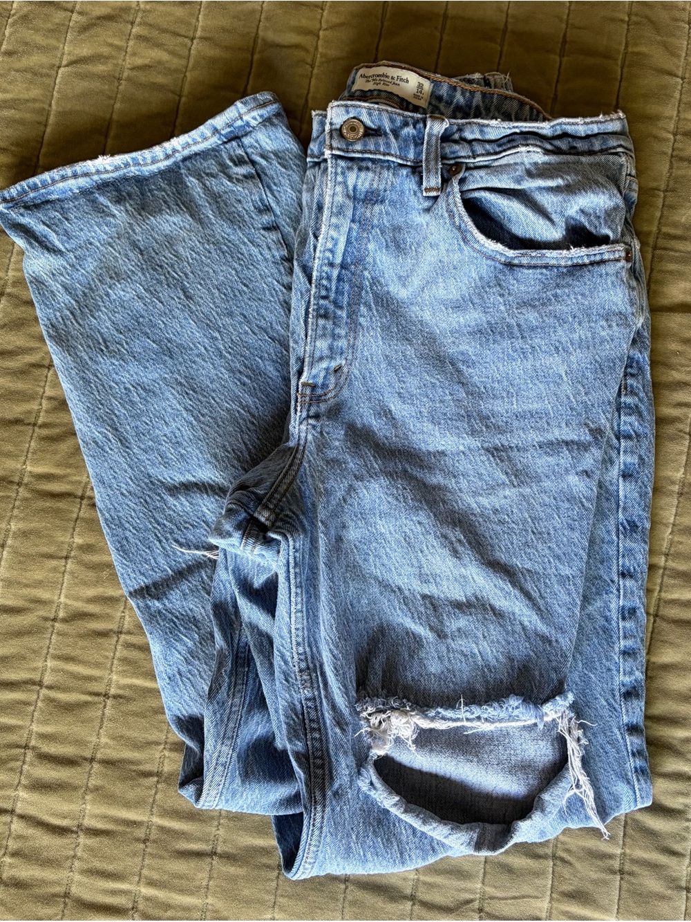 Women’s Abercrombie & Fitch '90s Relaxed Jean High Rise Size 32/14R Curve Love